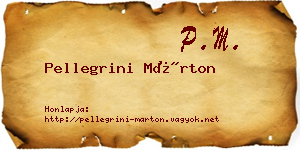 Pellegrini Márton névjegykártya