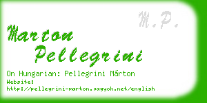 marton pellegrini business card